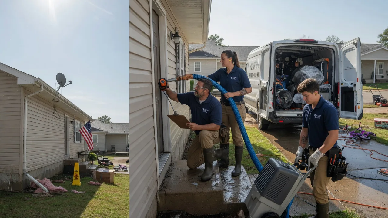Ceiling Water Damage Restoration in Vandalia, IL near me
